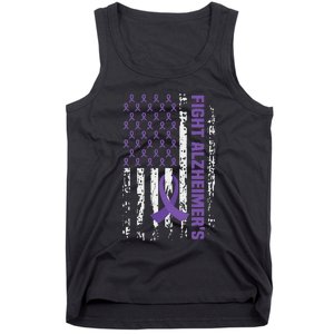 End AlzheimerS Purple Ribbon Alzheimers Awareness Tank Top