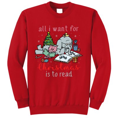 Elephant And Piggie All I Want For Christmas Is To Read Sweatshirt