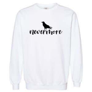 Edgar Allan Poe N.E.V.E.R.M.O.R.E. Raven Literary Lover Reader Garment-Dyed Sweatshirt