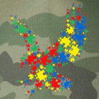 Eagle Autism Puzzle for Autism Awareness Legacy Tie Dye Trucker Hat