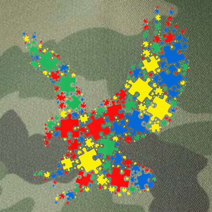 Eagle Autism Puzzle for Autism Awareness Legacy Tie Dye Trucker Hat