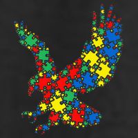 Eagle Autism Puzzle for Autism Awareness Cool Comfort Performance Bucket Hat