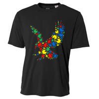 Eagle Autism Puzzle for Autism Awareness Cooling Performance Crew T-Shirt