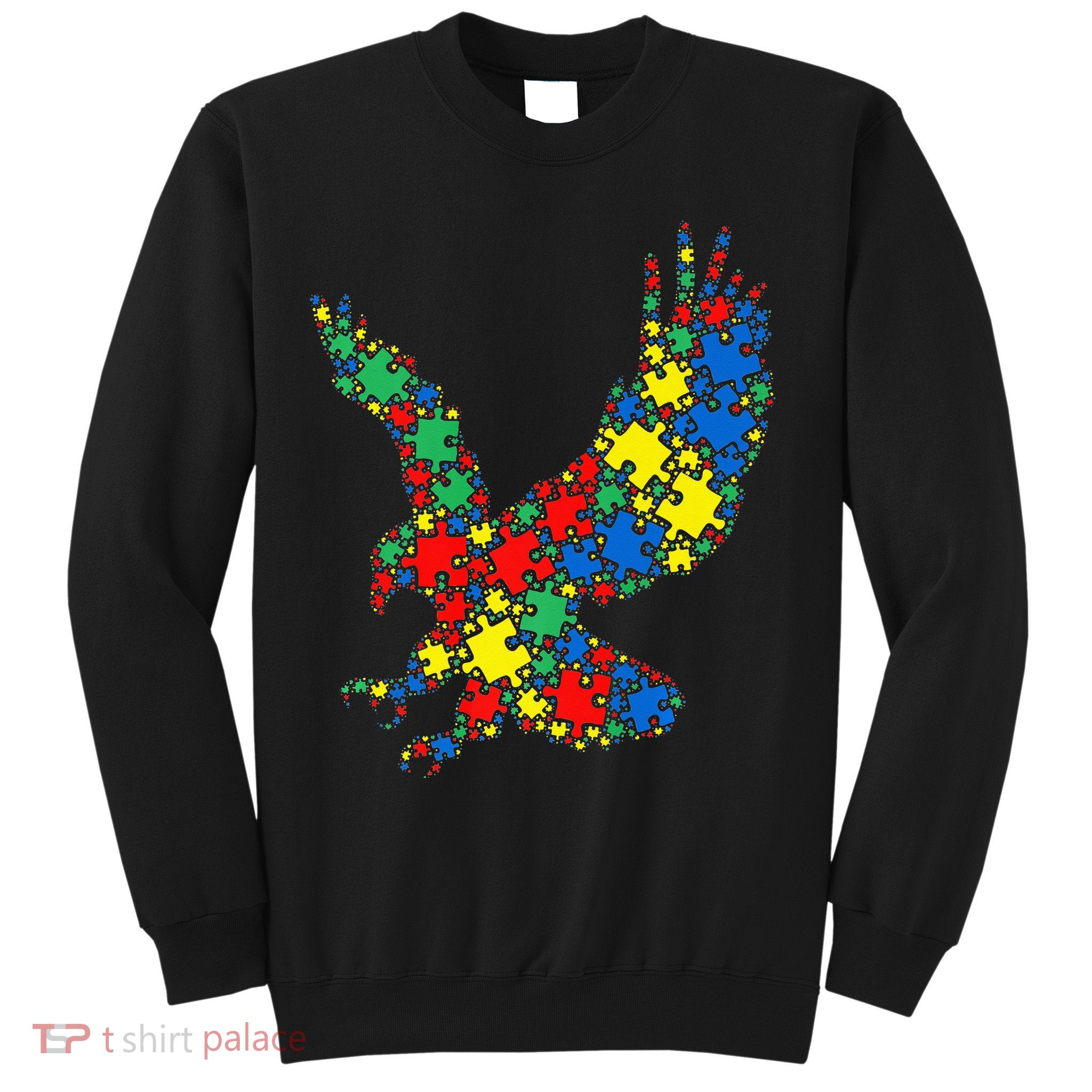 Eagle Autism Puzzle for Autism Awareness Sweatshirt