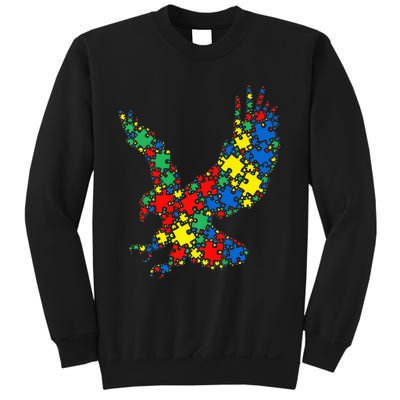 Eagle Autism Puzzle for Autism Awareness Sweatshirt