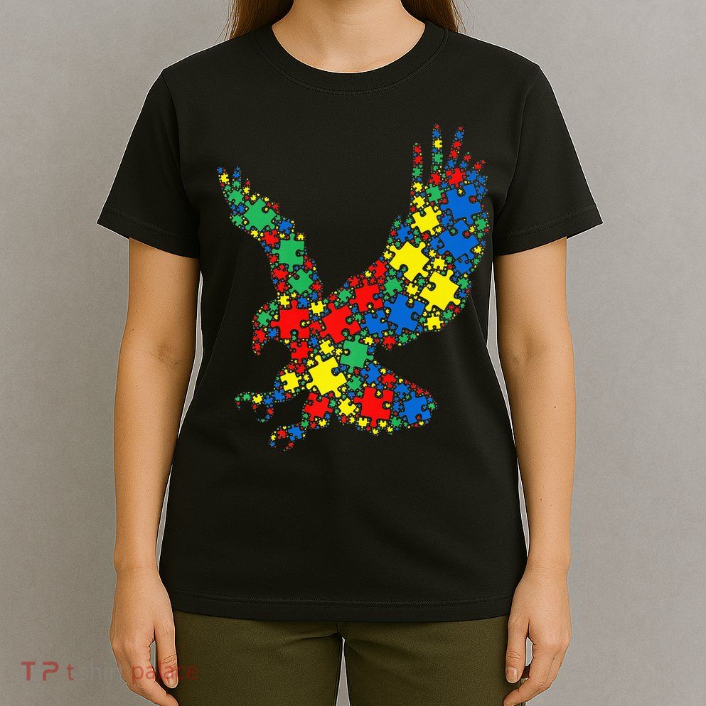 Eagle Autism Puzzle for Autism Awareness T-Shirt