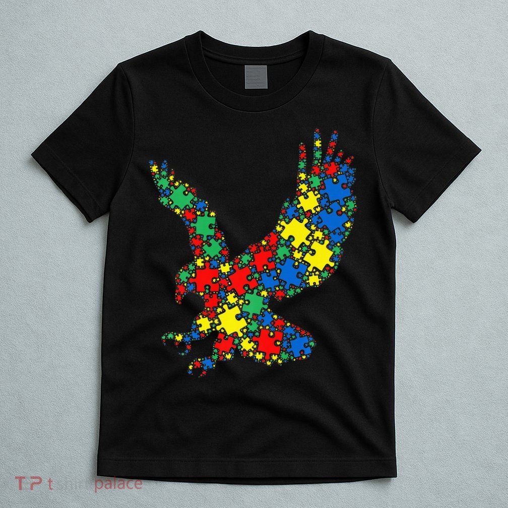 Eagle Autism Puzzle for Autism Awareness T-Shirt