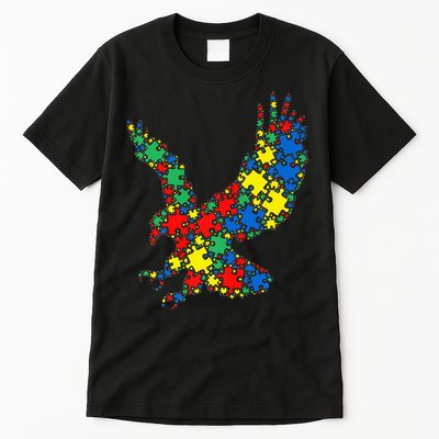 Eagle Autism Puzzle for Autism Awareness Tall T-Shirt