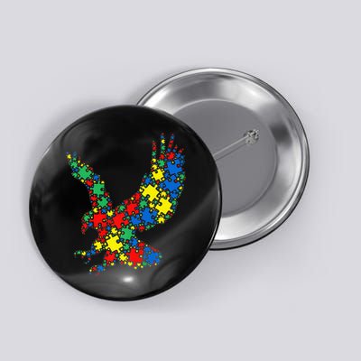 Eagle Autism Puzzle for Autism Awareness Button