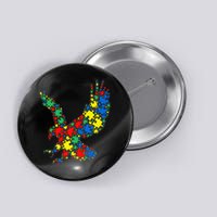 Eagle Autism Puzzle for Autism Awareness Button
