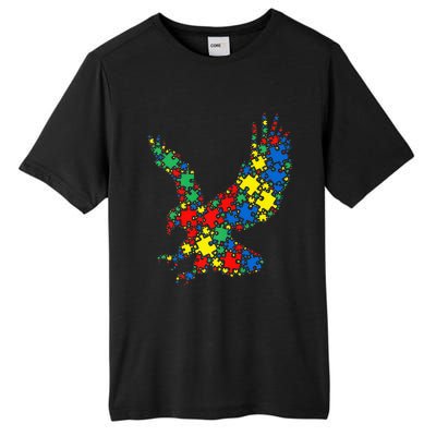 Eagle Autism Puzzle for Autism Awareness Tall Fusion ChromaSoft Performance T-Shirt