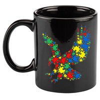 Eagle Autism Puzzle for Autism Awareness 11oz C Handle Ceramic Mug