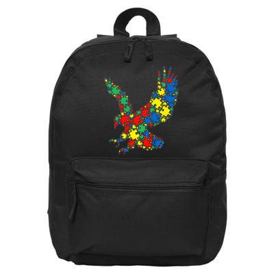 Eagle Autism Puzzle for Autism Awareness 16 in Basic Backpack
