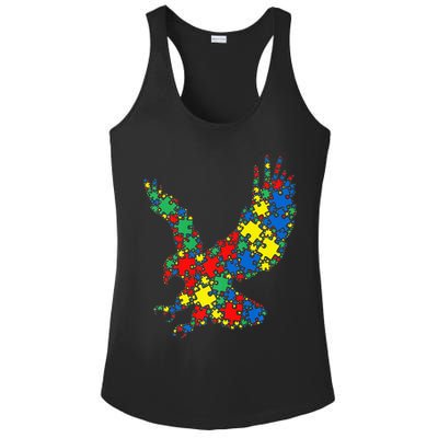 Eagle Autism Puzzle for Autism Awareness Ladies PosiCharge Competitor Racerback Tank