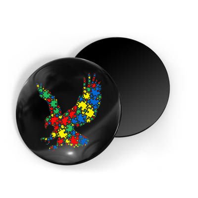 Eagle Autism Puzzle for Autism Awareness Magnet