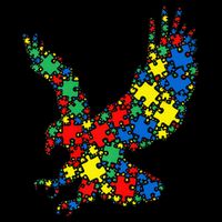 Eagle Autism Puzzle for Autism Awareness Premium T-Shirt
