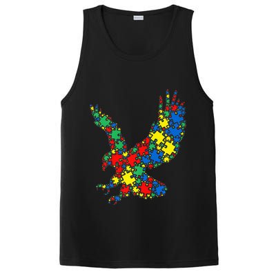 Eagle Autism Puzzle for Autism Awareness PosiCharge Competitor Tank
