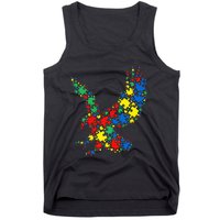 Eagle Autism Puzzle for Autism Awareness Tank Top