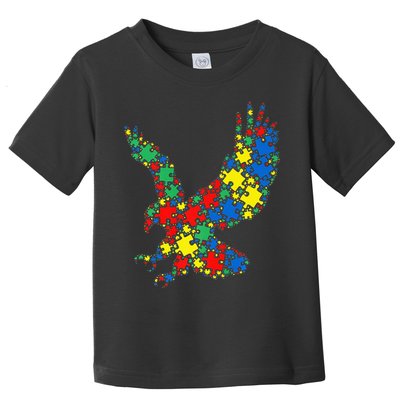 Eagle Autism Puzzle for Autism Awareness Toddler T-Shirt