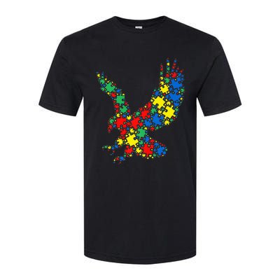 Eagle Autism Puzzle for Autism Awareness Softstyle CVC T-Shirt