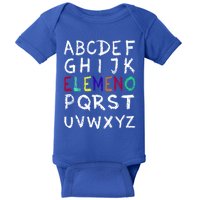 Eleo AlphabetFunny Preschool KindergartenSchool Teacher Cute Gift Baby Bodysuit