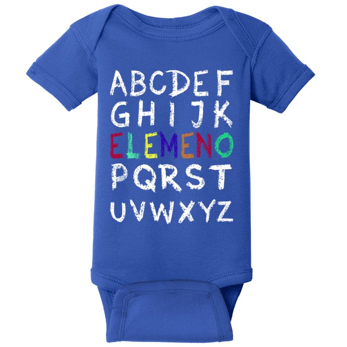 Eleo AlphabetFunny Preschool KindergartenSchool Teacher Cute Gift Baby Bodysuit