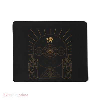 Egyptology Anubis Pyramids Symbol Kemetic Egyptian Mousepad