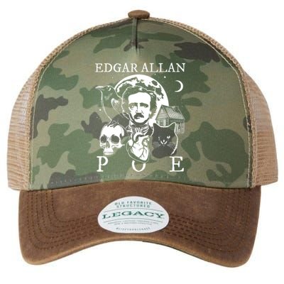 Edgar Allan Poe Poems Quotes Raven Literature Legacy Tie Dye Trucker Hat