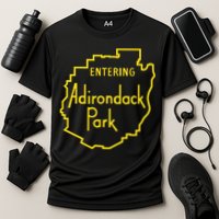 Entering Adirondack Park Sign Cooling Performance Crew T-Shirt