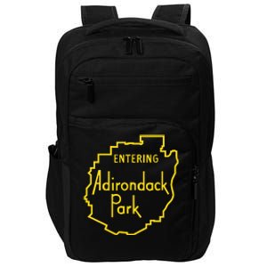 Entering Adirondack Park Sign Impact Tech Backpack