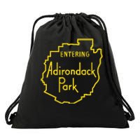 Entering Adirondack Park Sign Drawstring Bag