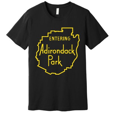 Entering Adirondack Park Sign Premium T-Shirt