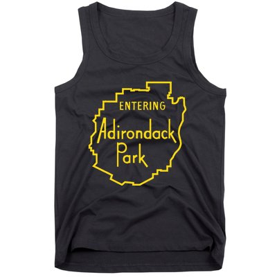 Entering Adirondack Park Sign Tank Top