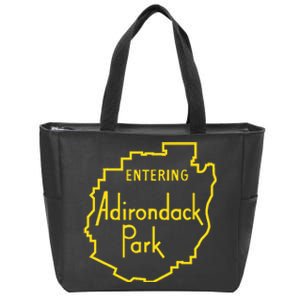 Entering Adirondack Park Sign Zip Tote Bag