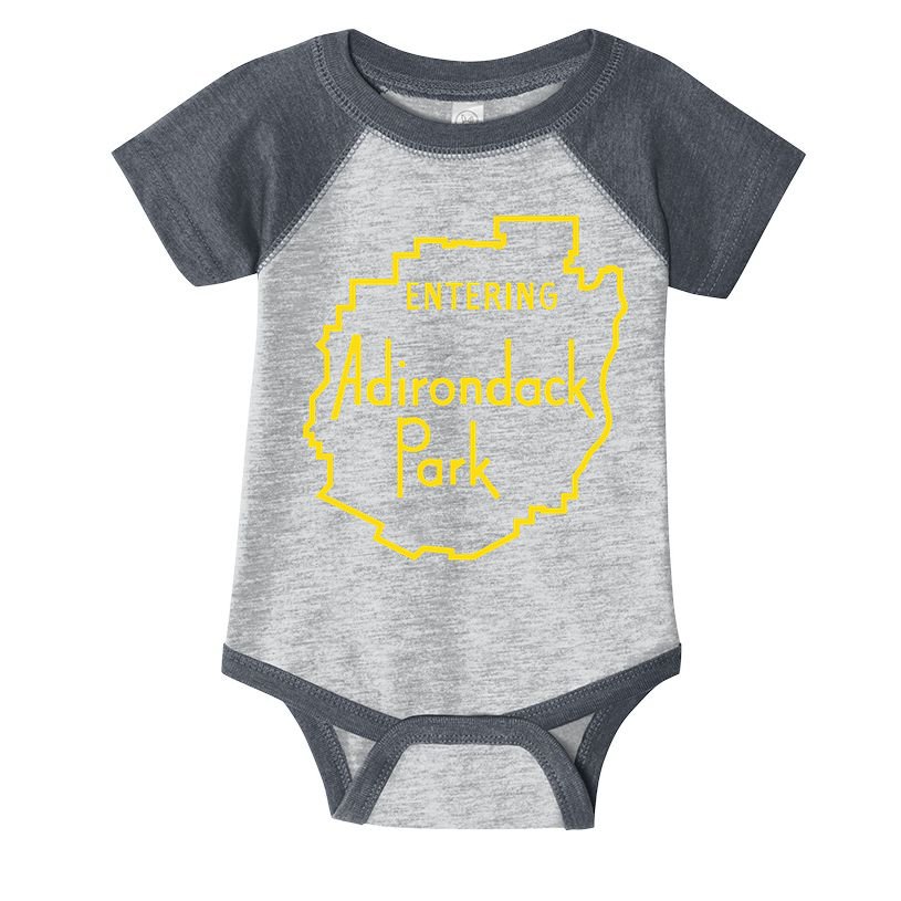 Entering Adirondack Park Sign Infant Baby Jersey Bodysuit