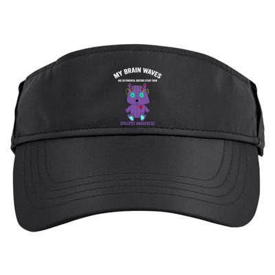 Epilepsy Awareness Purple Ribbon Gift Epilepsy Awareness Month Gift Adult Drive Performance Visor