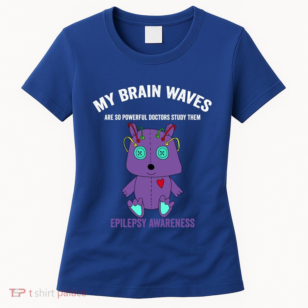 Epilepsy Awareness Purple Ribbon Gift Epilepsy Awareness Month Gift Womens T-Shirt