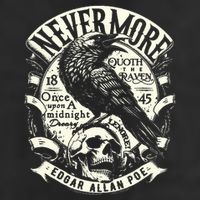 Edgar Allan Poe Quoth The Raven Cool Comfort Performance Bucket Hat