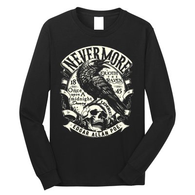 Edgar Allan Poe Quoth The Raven Long Sleeve Shirt