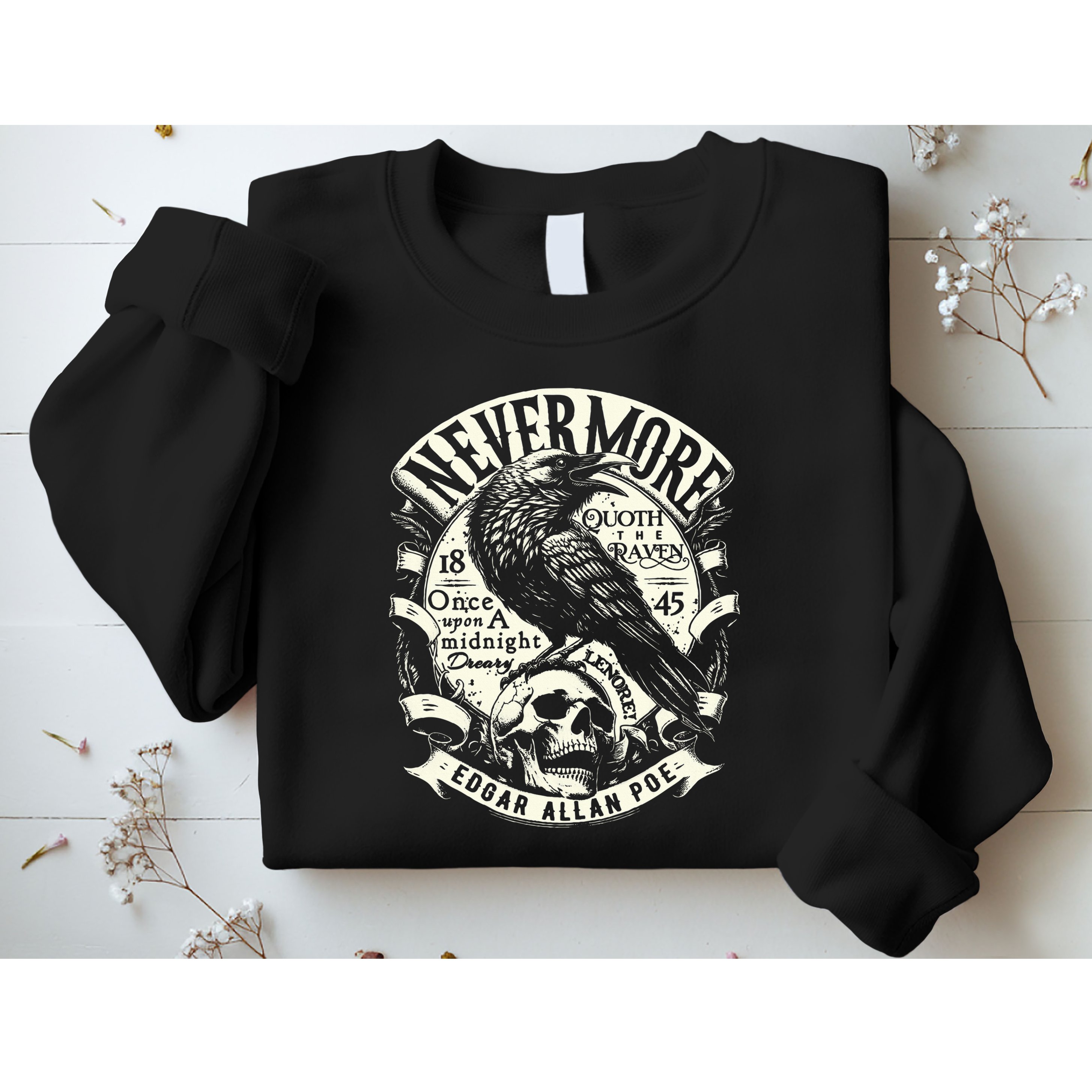 Edgar Allan Poe Quoth The Raven Sweatshirt