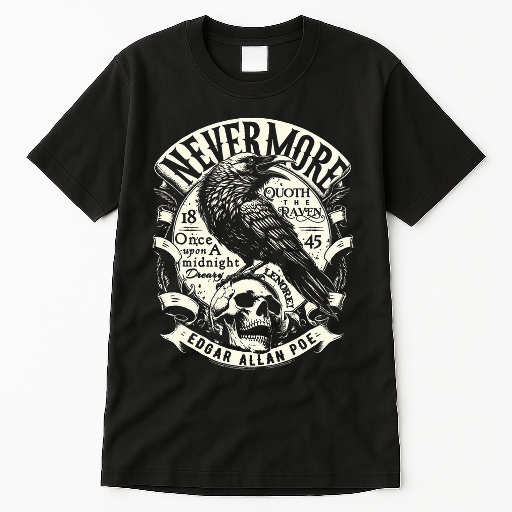 Edgar Allan Poe Quoth The Raven Tall T-Shirt