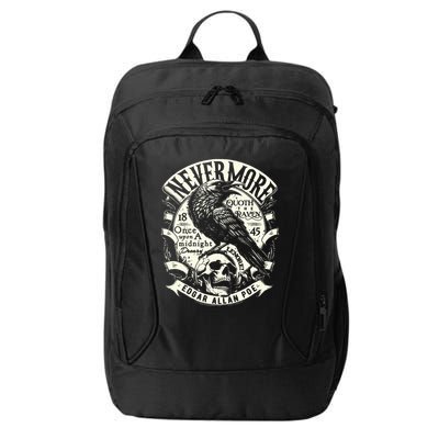Edgar Allan Poe Quoth The Raven City Backpack