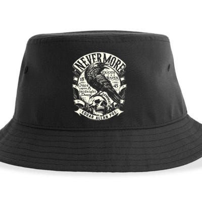 Edgar Allan Poe Quoth The Raven Sustainable Bucket Hat