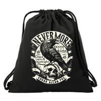 Edgar Allan Poe Quoth The Raven Drawstring Bag
