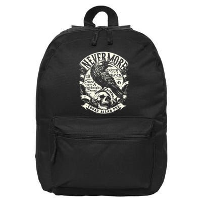 Edgar Allan Poe Quoth The Raven 16 in Basic Backpack