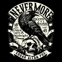Edgar Allan Poe Quoth The Raven Pom Pom 12in Knit Beanie
