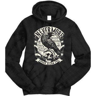 Edgar Allan Poe Quoth The Raven Tie Dye Hoodie