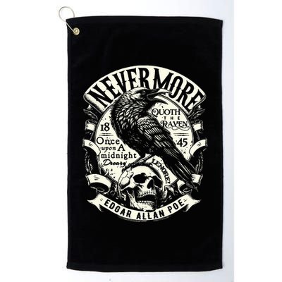 Edgar Allan Poe Quoth The Raven Golf Towel