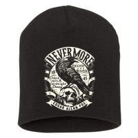 Edgar Allan Poe Quoth The Raven Short Acrylic Beanie