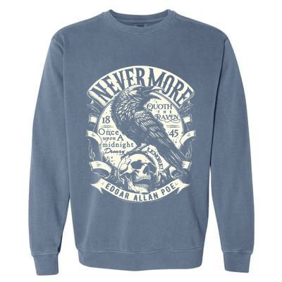 Edgar Allan Poe Quoth The Raven Garment-Dyed Sweatshirt